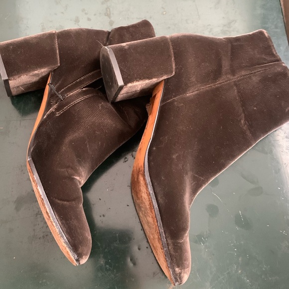 Vince Shoes - Vince chocolate velvet Blakely boots